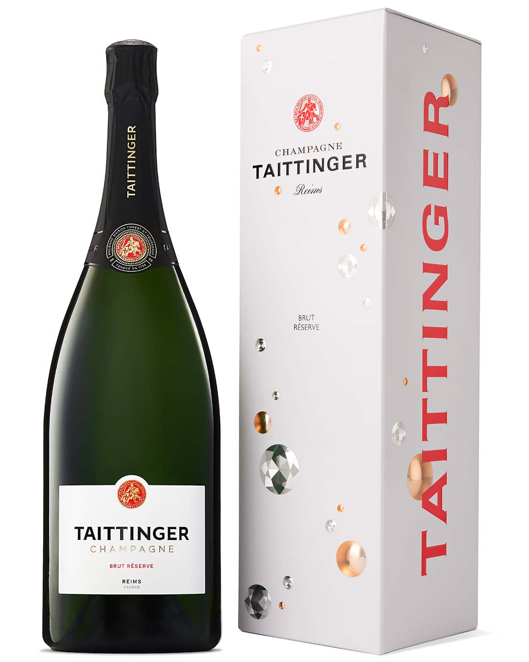 Taittinger Brut Reserve NV Magnum in Gift Box, 1.5 L Champagne & Sparkling