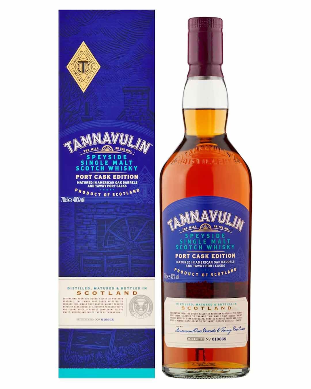 Tamnavulin Port Cask Edition Single Malt Whisky, 70 cl whisky