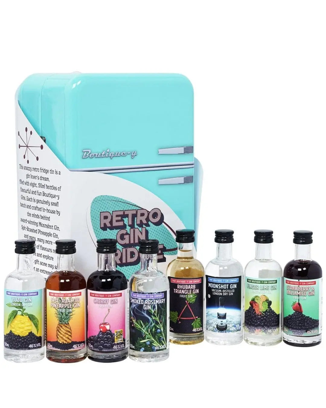 That Boutique-y Gin Company Retro Fridge Gin Miniature, 8 x 5 cl Spirit Miniatures
