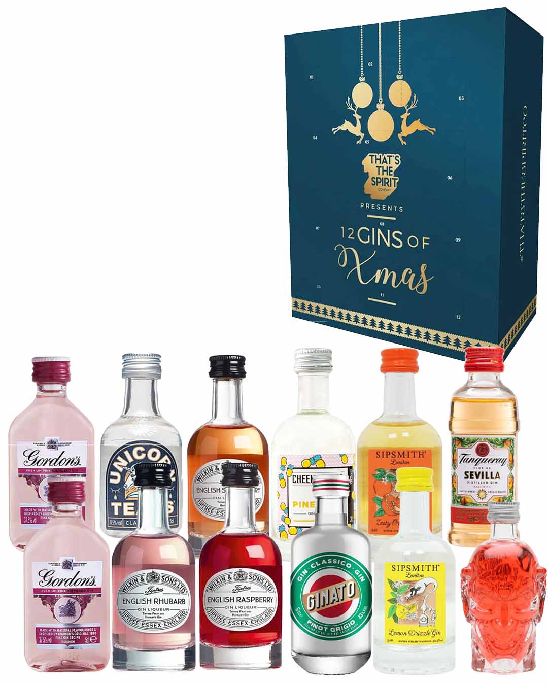 That's The Spirit - Flavoured Gin Advent Calendar, 12 x 5 cl Spirit Miniatures
