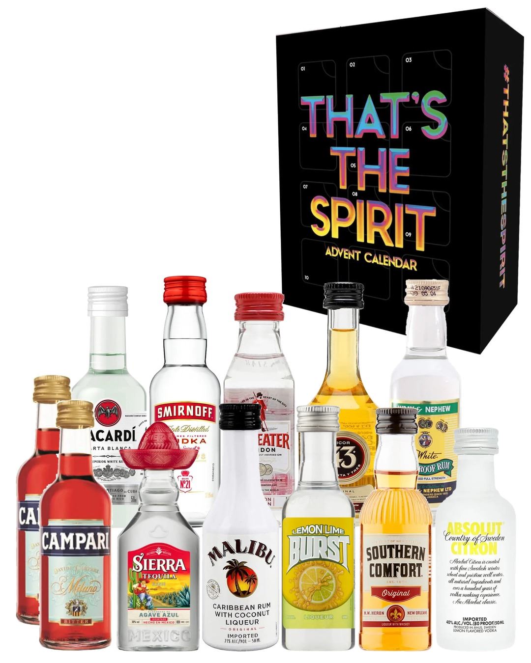 That's the Spirit Mixologist's Advent Calendar, 12 x 5 cl spirit-miniatures
