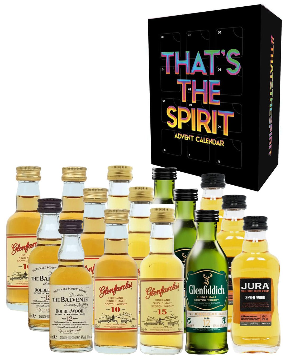 That's The Spirit - Single Malt Whisky Advent Calendar, 12 x 5 cl Spirit Miniatures