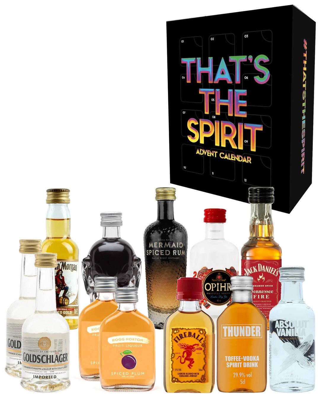 That's the Spirit Spiced Christmas Advent Calendar, 12 x 5 cl spirit-miniatures