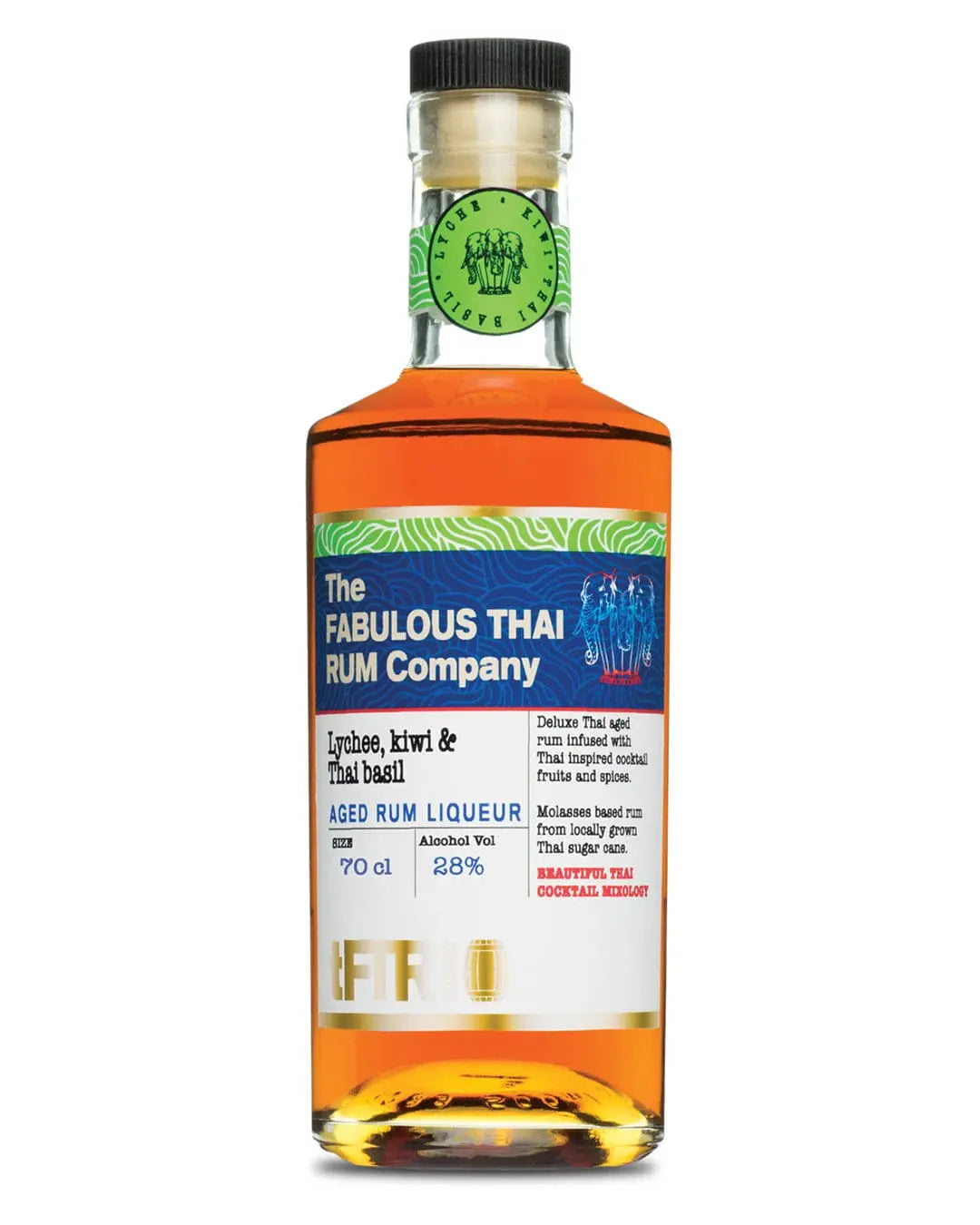 The Fabulous Thai Rum Company Lychee, Kiwi & Thai Basil Rum Liqueur, 70 cl Rum