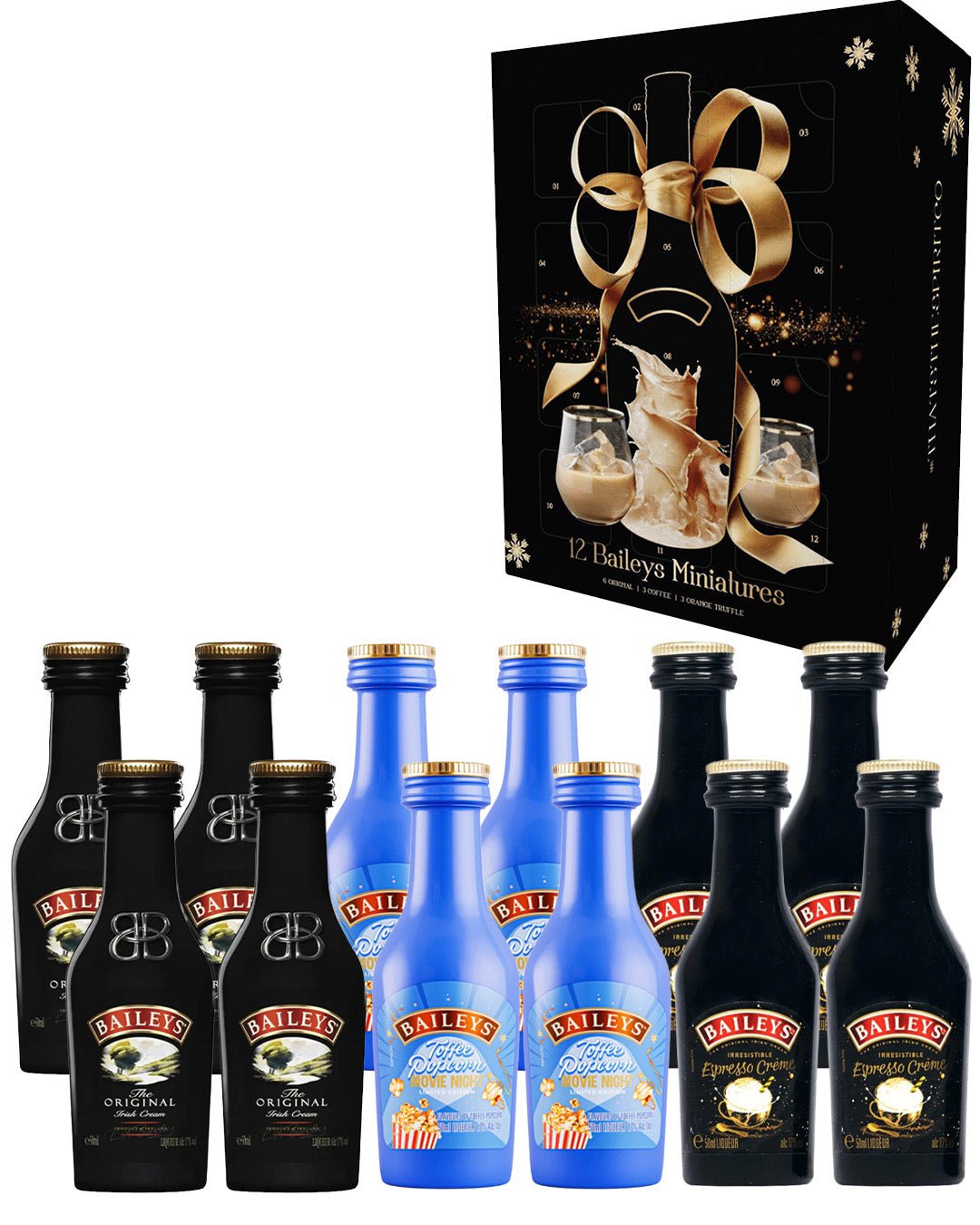 The Irish Cream Liqueur Advent Calendar, 12 x 5 cl Spirit Miniatures
