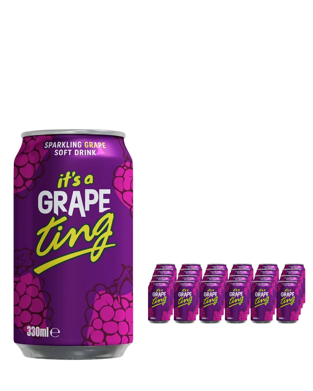 Ting Grape Can Multipack, 24 x 330 ml Soft Drinks & Mixers