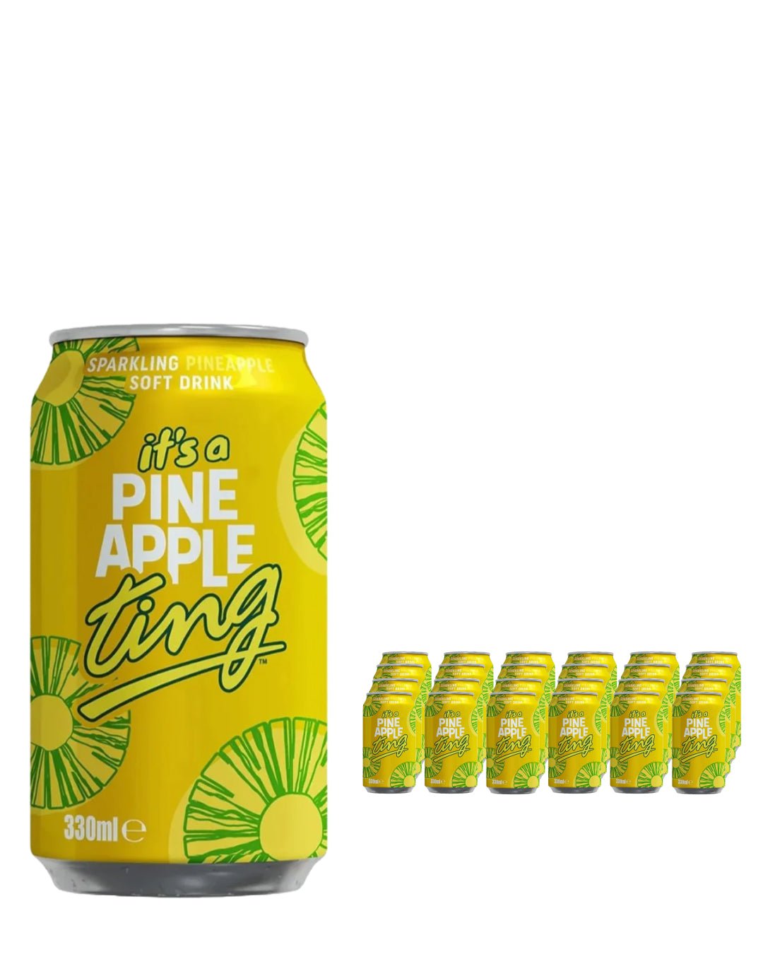 Ting Pineapple Soda Can Multipack, 24 x 330 ml Soft Drinks & Mixers