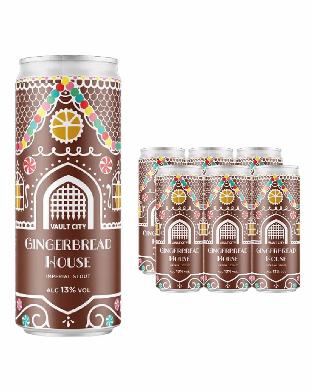 Vault City Gingerbread House Imperial Stout Can Multipack, 6 x 330 ml beer