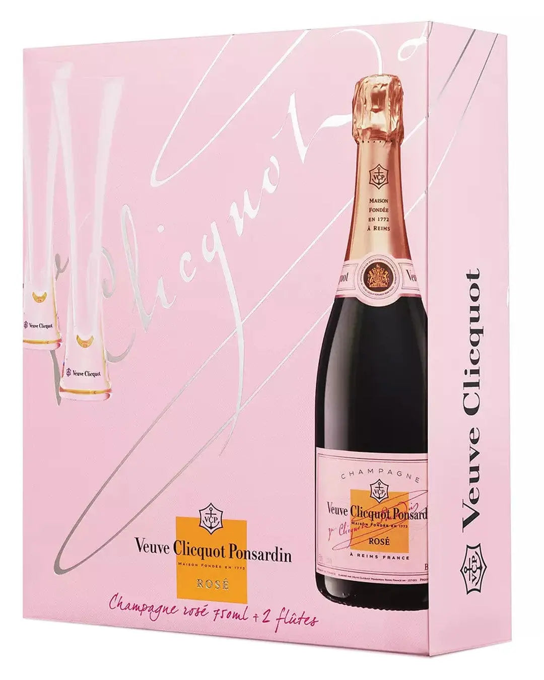 Veuve Clicquot Rosé Flute Pack Champagne, 75 cl – The Bottle Club
