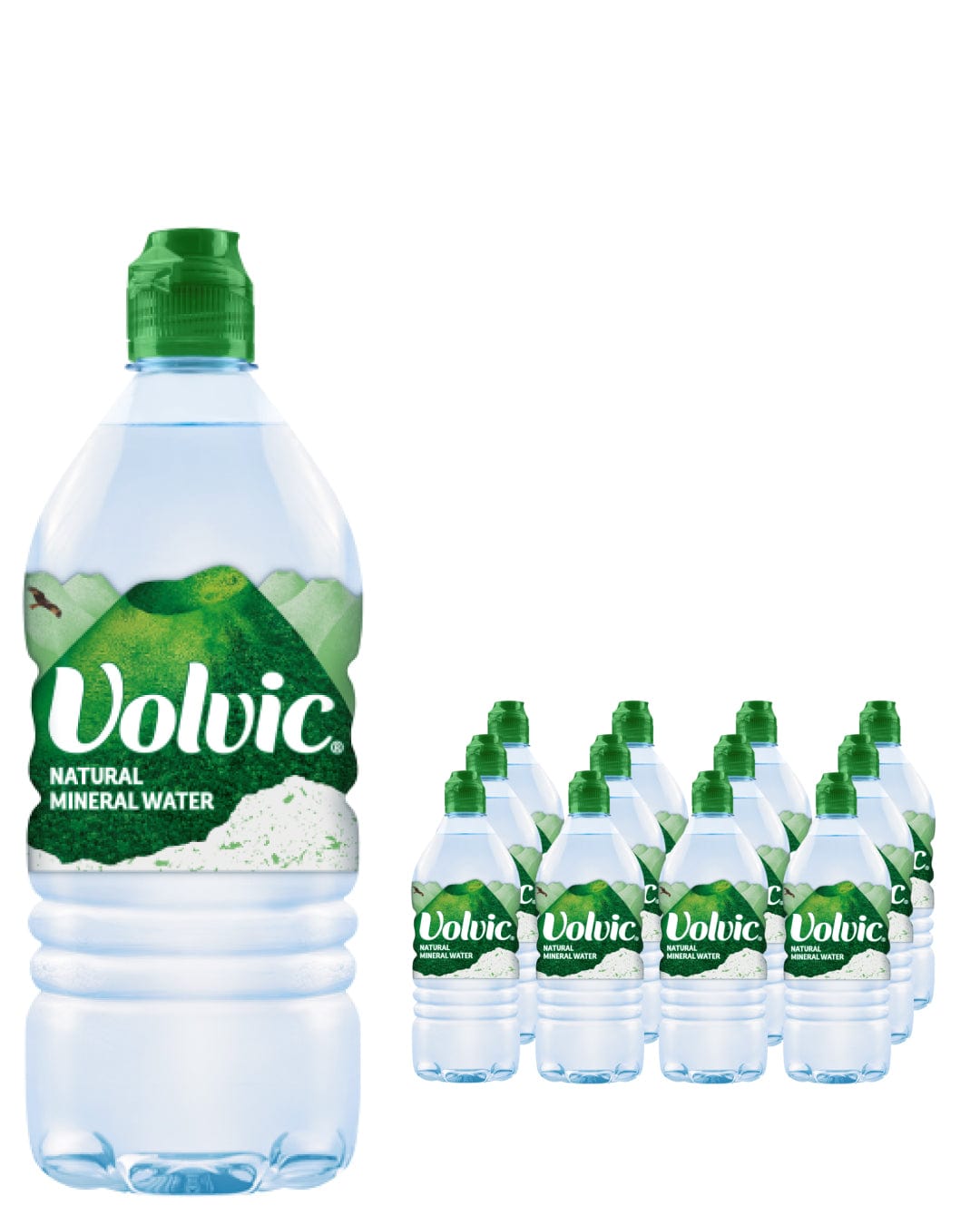 Volvic Natural Mineral Water Multipack, 12 x 1 l Water