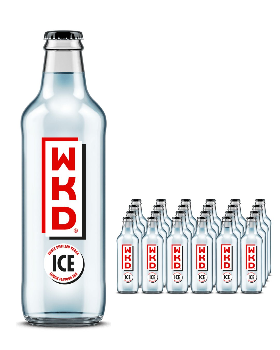 WKD Ice Original Vodka Mix Multipack, 24 x 275 ml Ready Made Cocktails