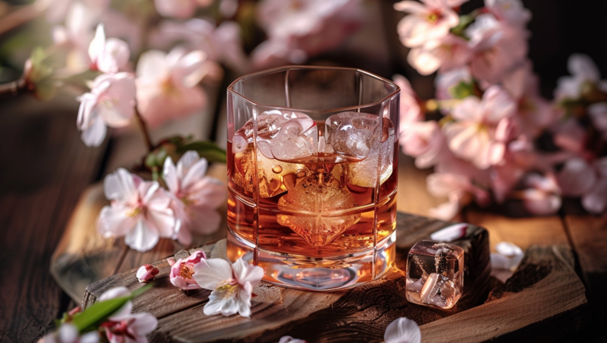 Low-Calorie Cherry Blossom Cocktail