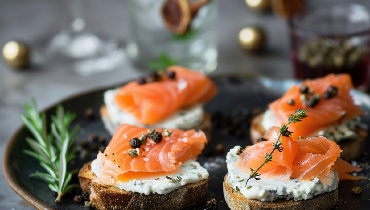 Gin-cured Salmon Bites Recipe