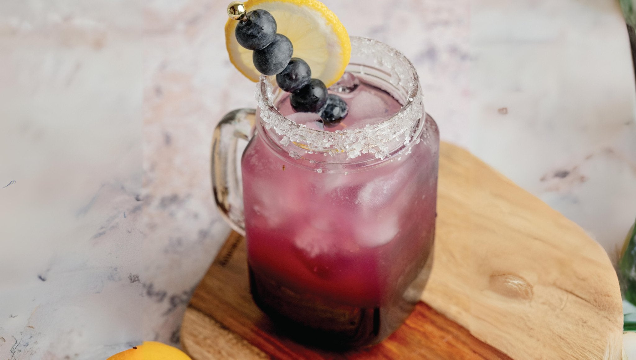 Blueberry Lemonade Margarita Cocktail Recipe