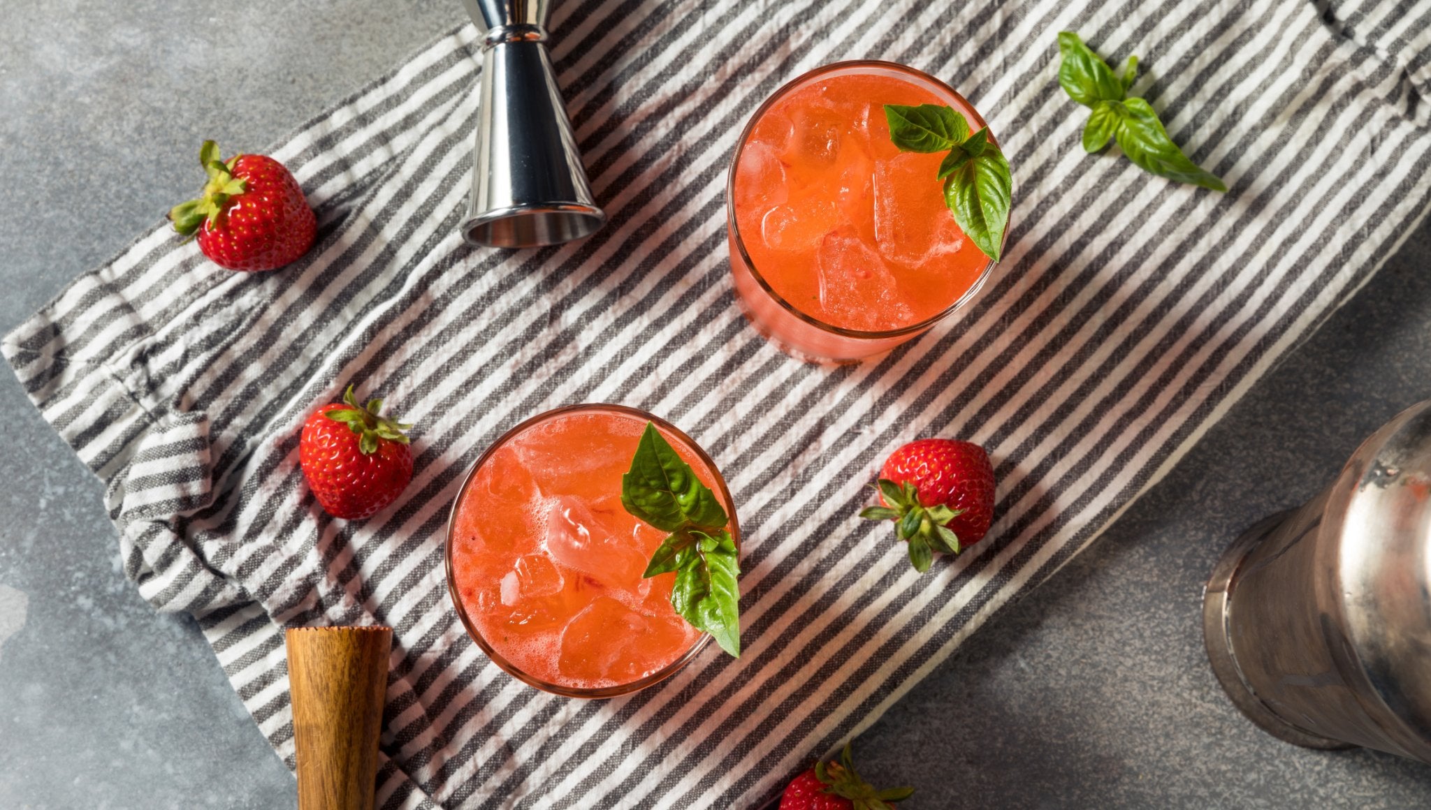 Strawberry-Basil-Smash-Cocktail-Recipe The Bottle Club