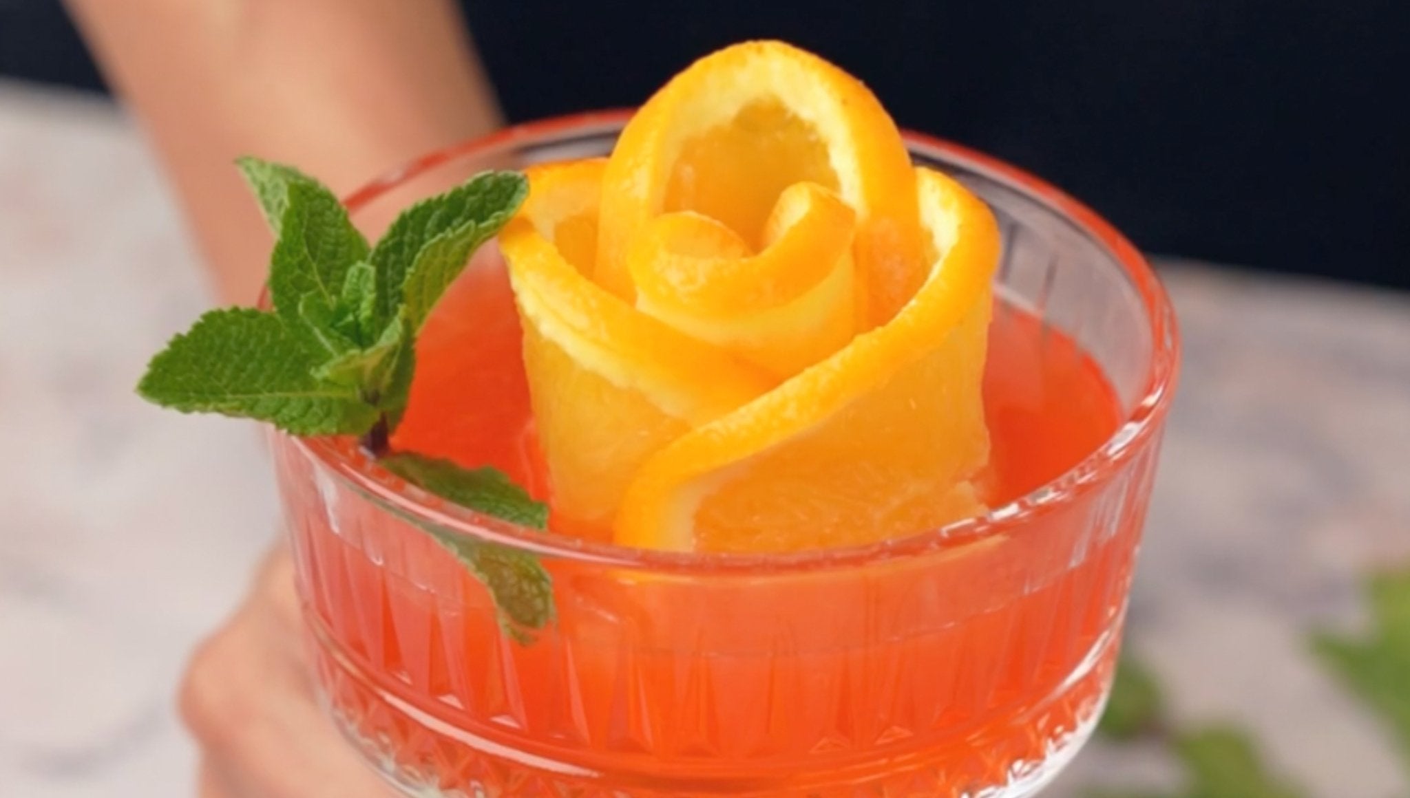 Orange-Rose-Ice-Cubes The Bottle Club