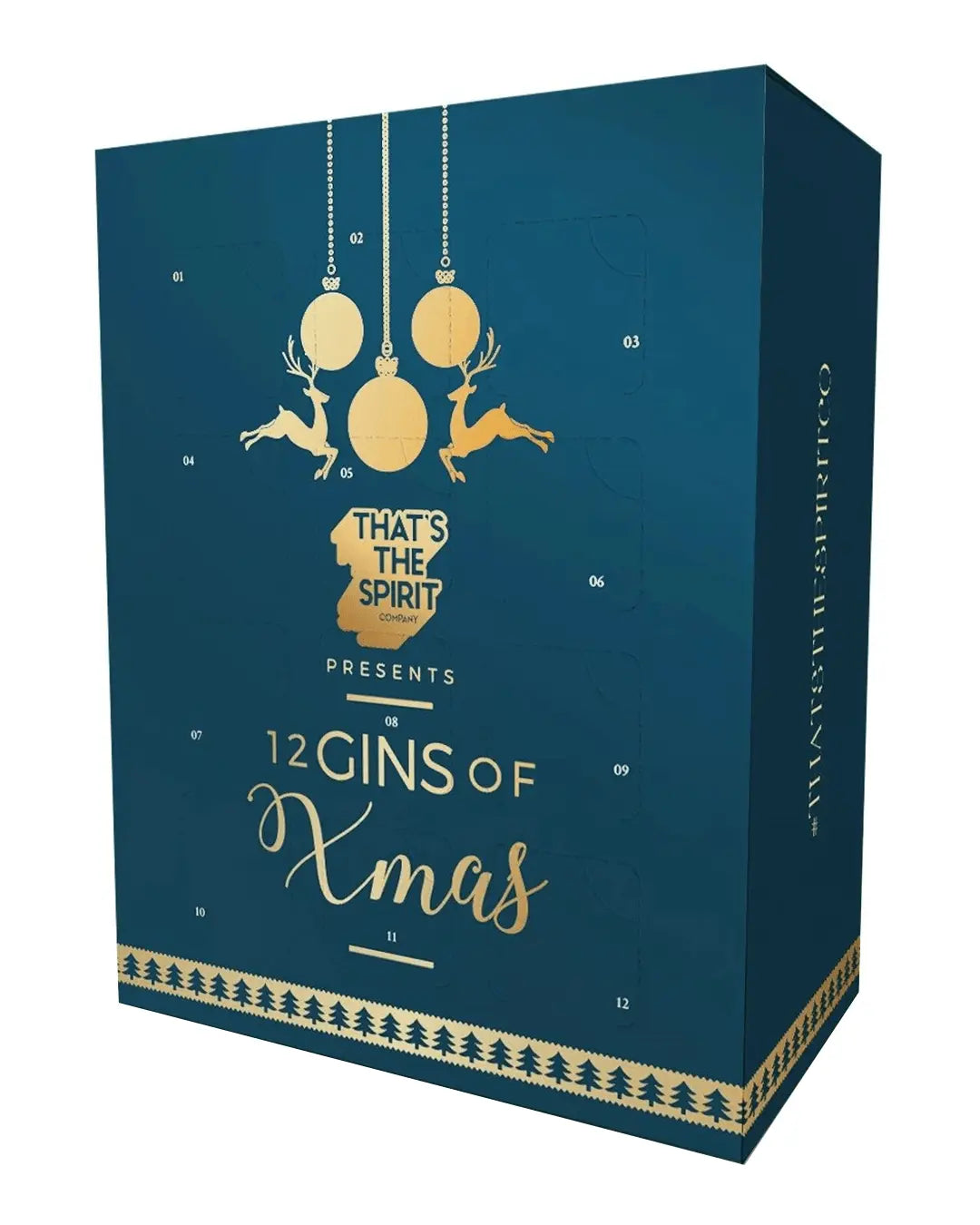 12 Gins of Xmas Advent Calendar, 12 x 5 cl Spirit Miniatures