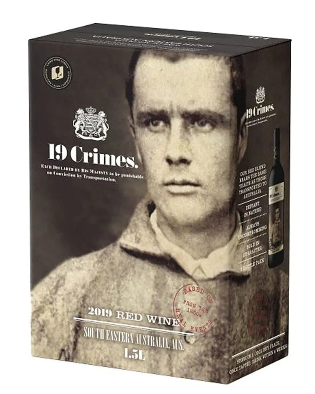 19 Crimes Red Bag in Box, 1.5 L Red Wine