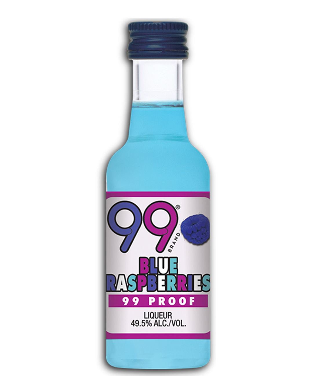 99 Proof Blue Raspberry Liqueur, 5 cl spirit-miniatures