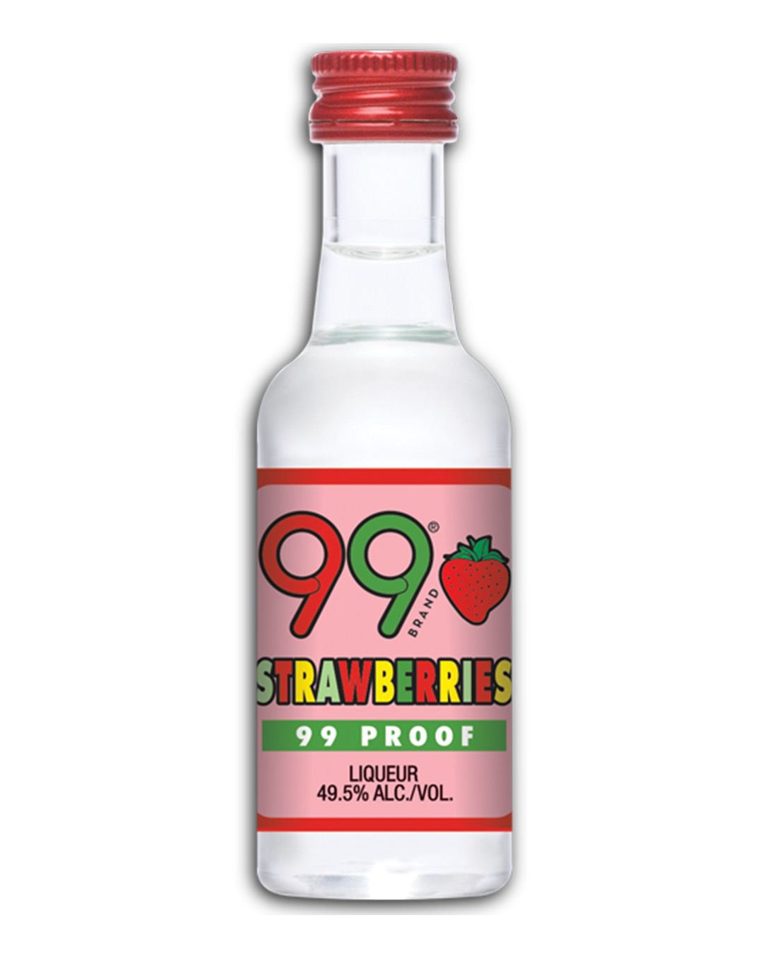 99 Proof Strawberries Liqueur, 5 cl spirit-miniatures