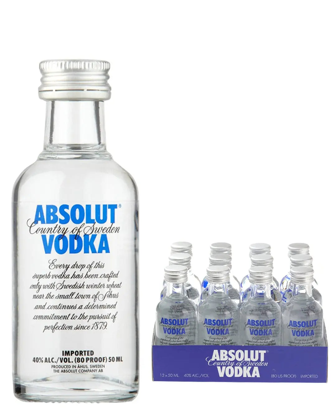 Buy Absolut Vodka Miniature, 5cl Online | The Bottle Club