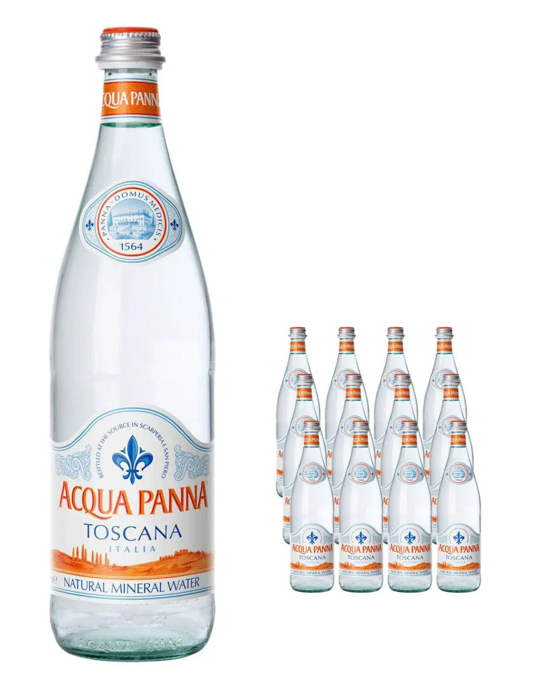 Acqua Panna Still Mineral Water Glass Bottle Multipack, 12 x 75 cl Water