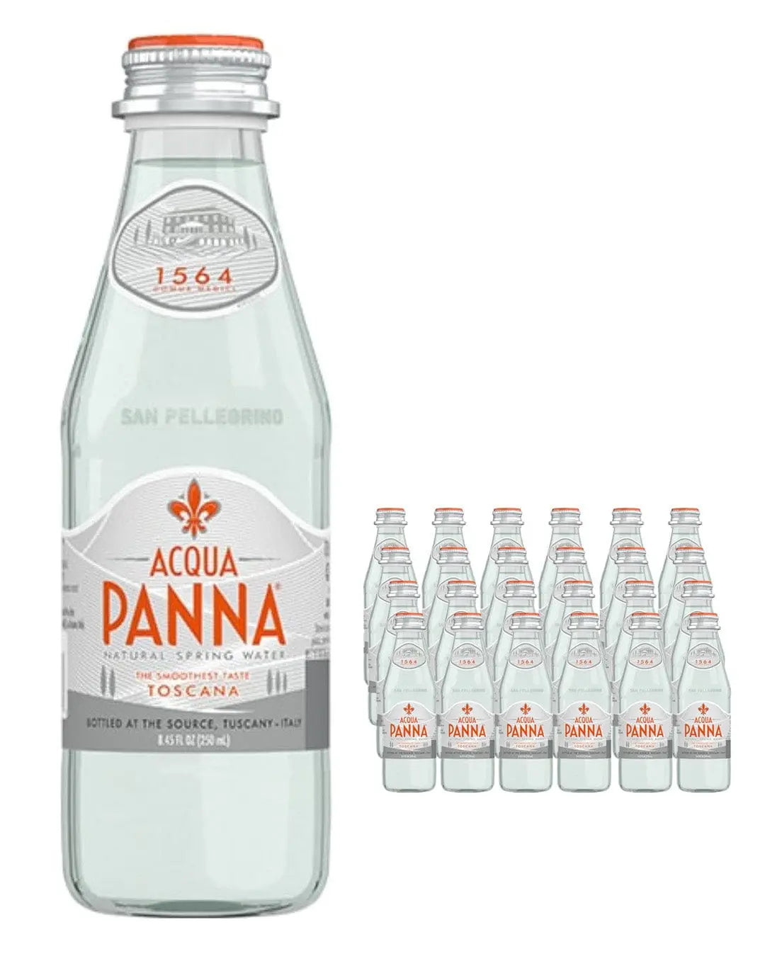Acqua Panna Still Mineral Water Glass Bottle Multipack, 24 x 250 ml Water
