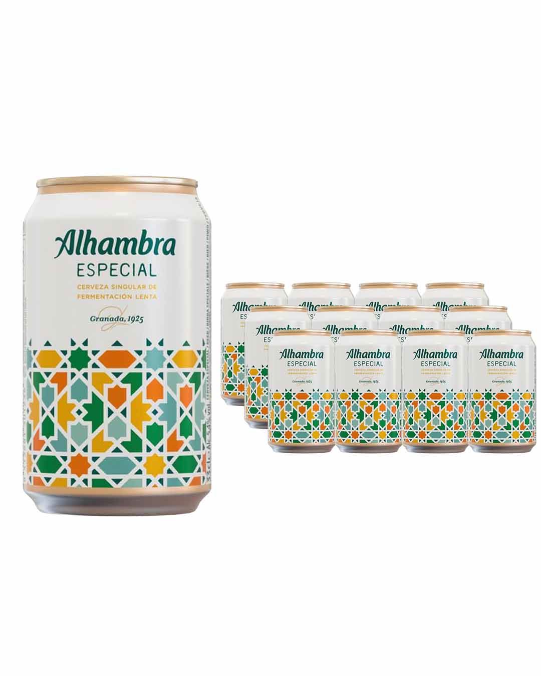 Alhambra Especial Lager Can Multipack, 12 x 330 ml beer