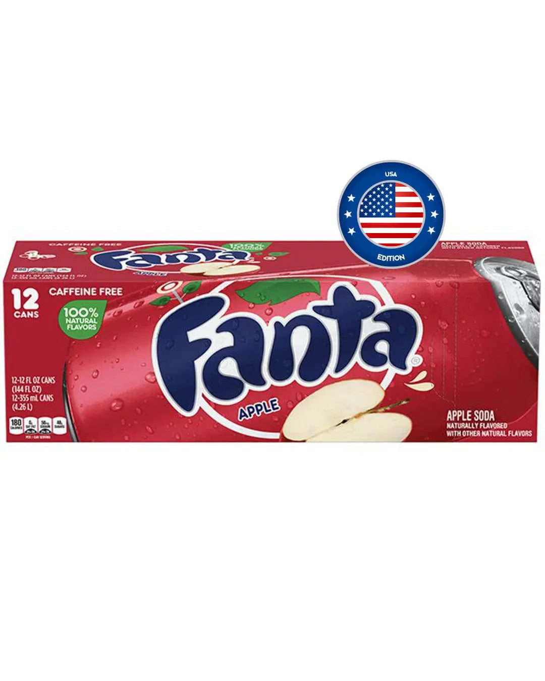 American Fanta Apple Soda Multipack, 12 x 355 ml Soft Drinks & Mixers
