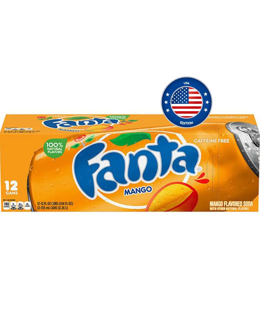 American Fanta Mango Soda Multipack, 12 x 355 ml Soft Drinks & Mixers
