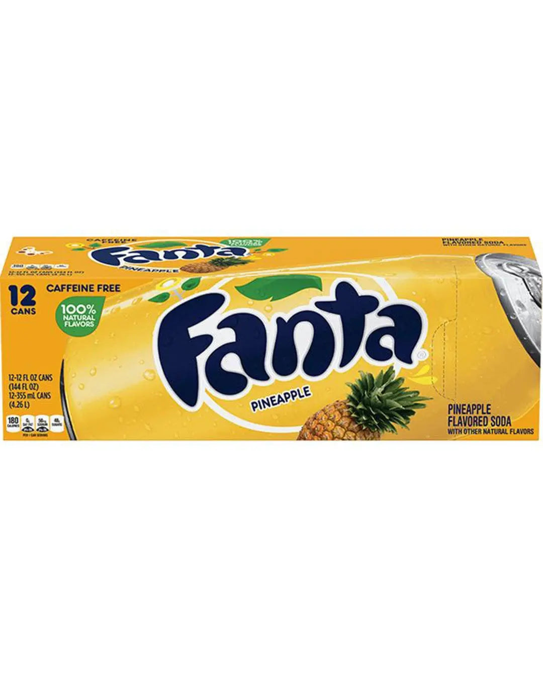 American Fanta Pineapple Soda Multipack, 12 x 355 ml Soft Drinks & Mixers