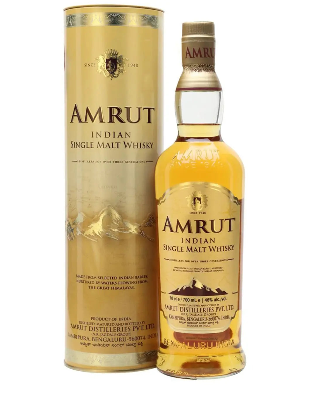 Amrut Single Malt Whisky, 70 cl Whisky 8901193007765
