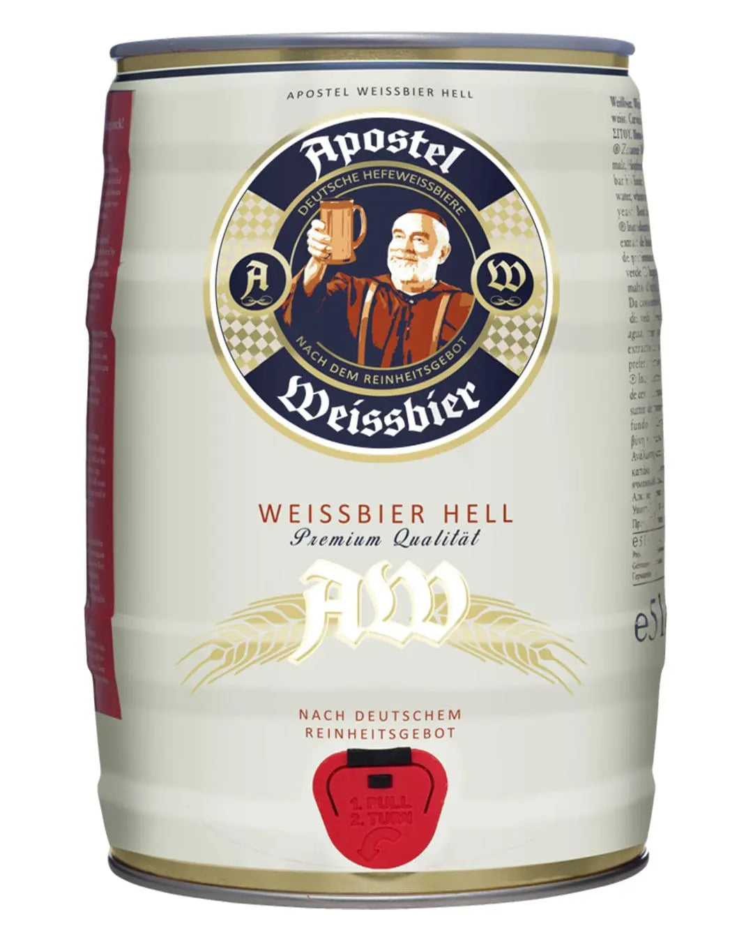 Apostel Hefe Weissbier Beer Keg, 5 L, Beer