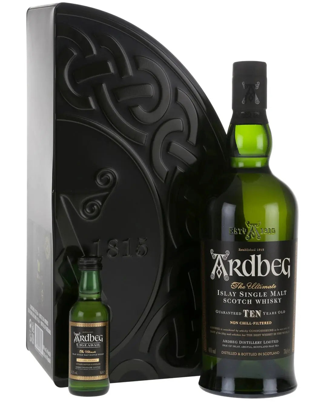 Ardbeg 10 Year Old + Mini Exploration Gift Pack, 70 cl + 5 cl Whisky 5010494932805