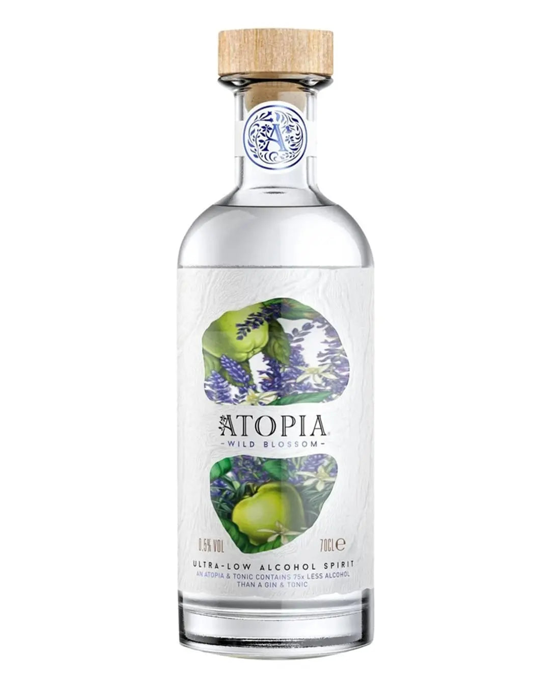 Atopia Wild Blossom Ultra Low Alcohol Spirit, 70 cl Liqueurs & Other Spirits 5010327655659