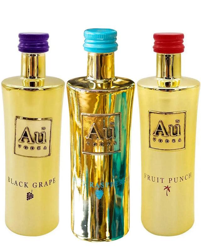 Au Vodka Exclusive Flavour Trio Miniature Gift Set, 3 x 5 cl spirit-miniatures