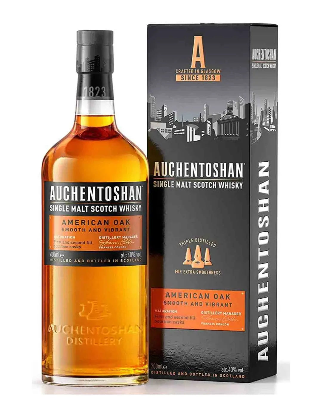 Auchentoshan American Oak Whisky, 70 cl Whisky 5010496005521