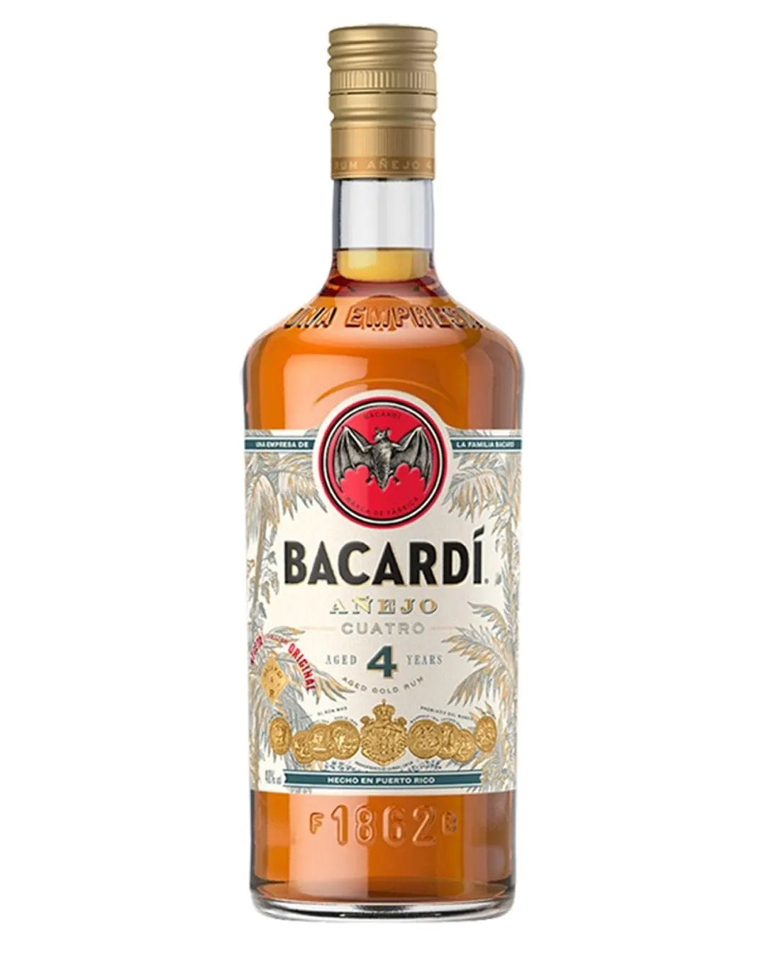 Bacardi Anejo Cuatro Rum, 70 cl Rum 7610113001417