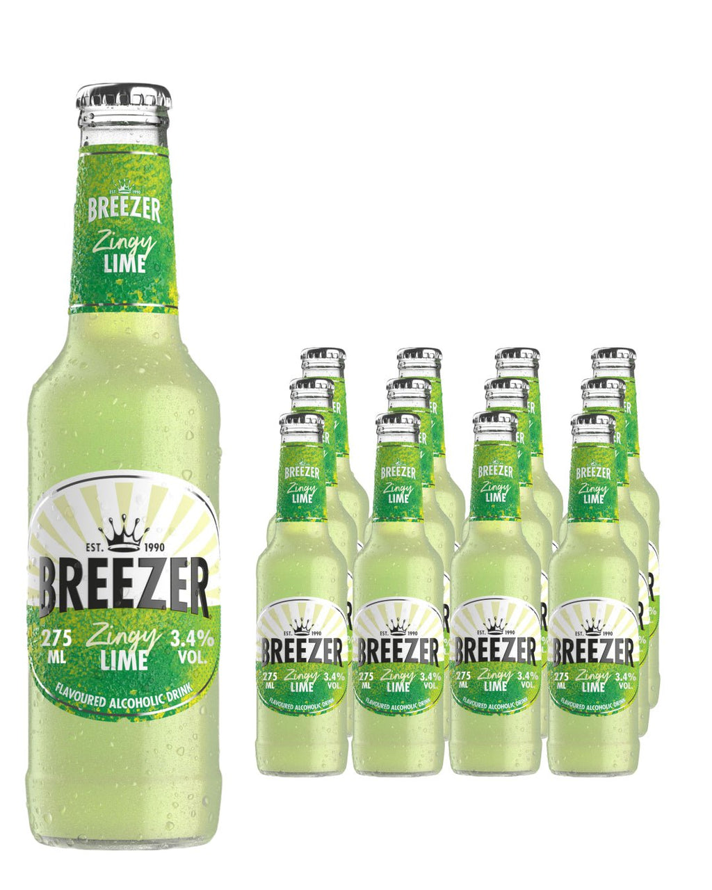 Breezer Zingy Lime Premixed Drink Multipack, 12 x 275 ml – The