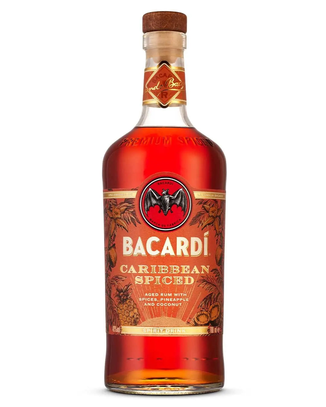 Bacardi Caribbean Spiced Spirit Drink, 70 cl Rum 7610113021187