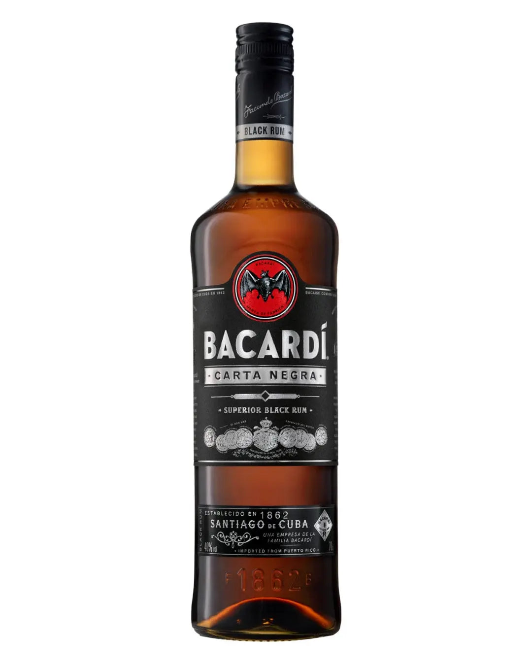 Bacardi Carta Negra Rum, 70 cl Rum 5010677012492