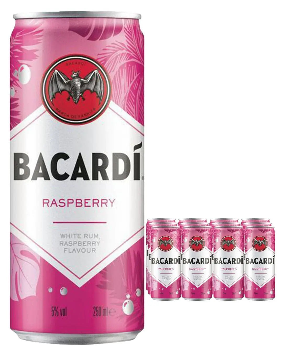 Buy Bacardi White Rum Raspberry Spritz Premixed Cocktail Can Multipack ...