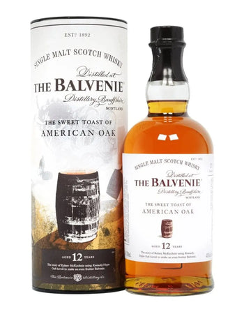 Balvenie 12 Year Old The Sweet Toast of American Oak Single Malt Whisky, 70 cl Whisky