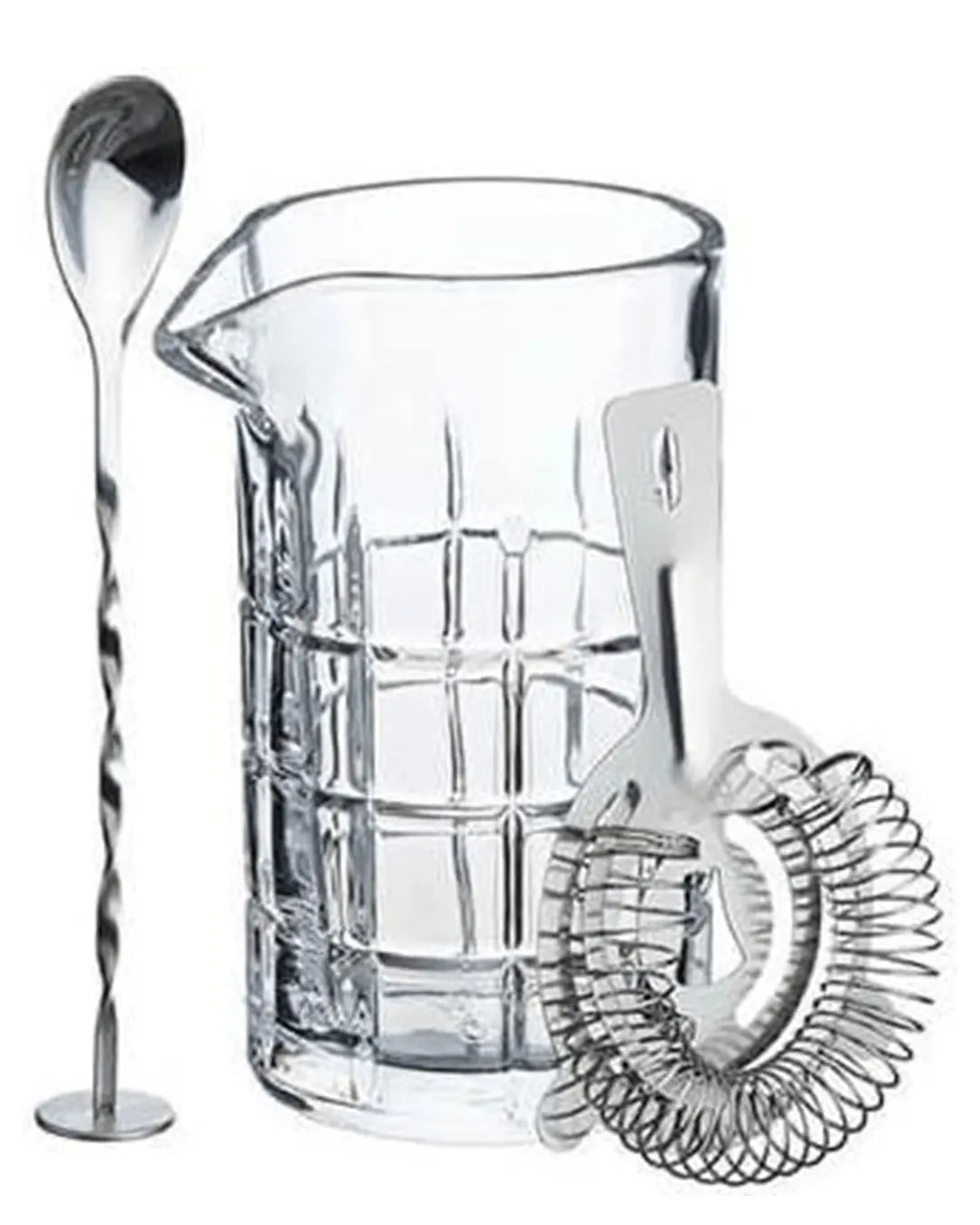 BarCraft Cocktail Mixing Glass And Strainer Set Barware