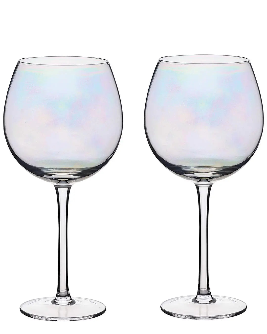 BarCraft Set of Two Iridescent Gin Glasses Tableware