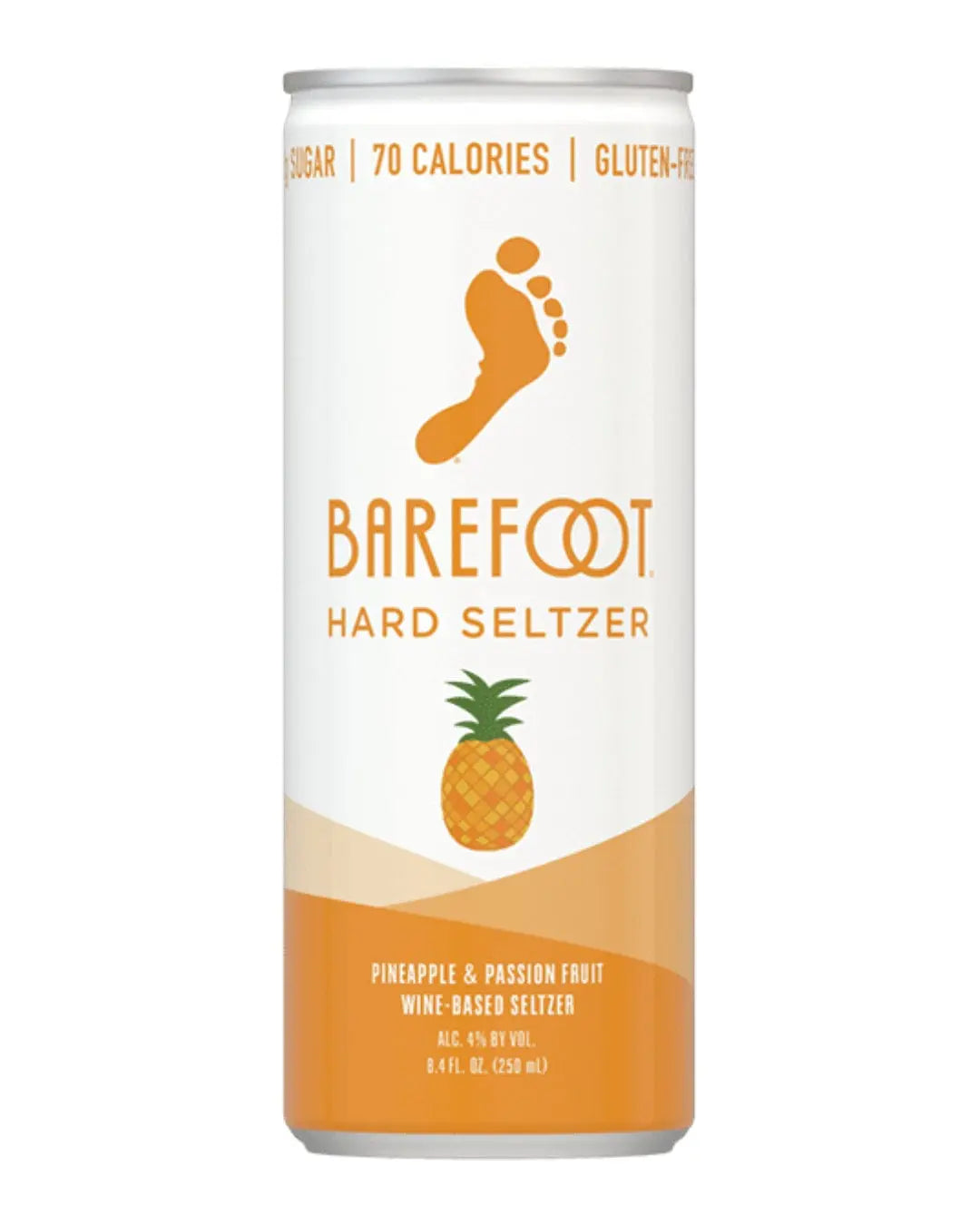 Barefoot Pineapple & Passion Fruit Hard Seltzer Can, 250 ml Ready Made Cocktails