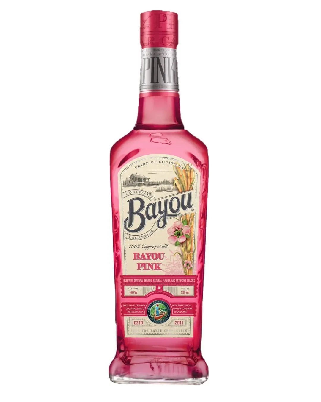 Pink Rum Bayou Pink Rum, 70 cl – The Bottle Club