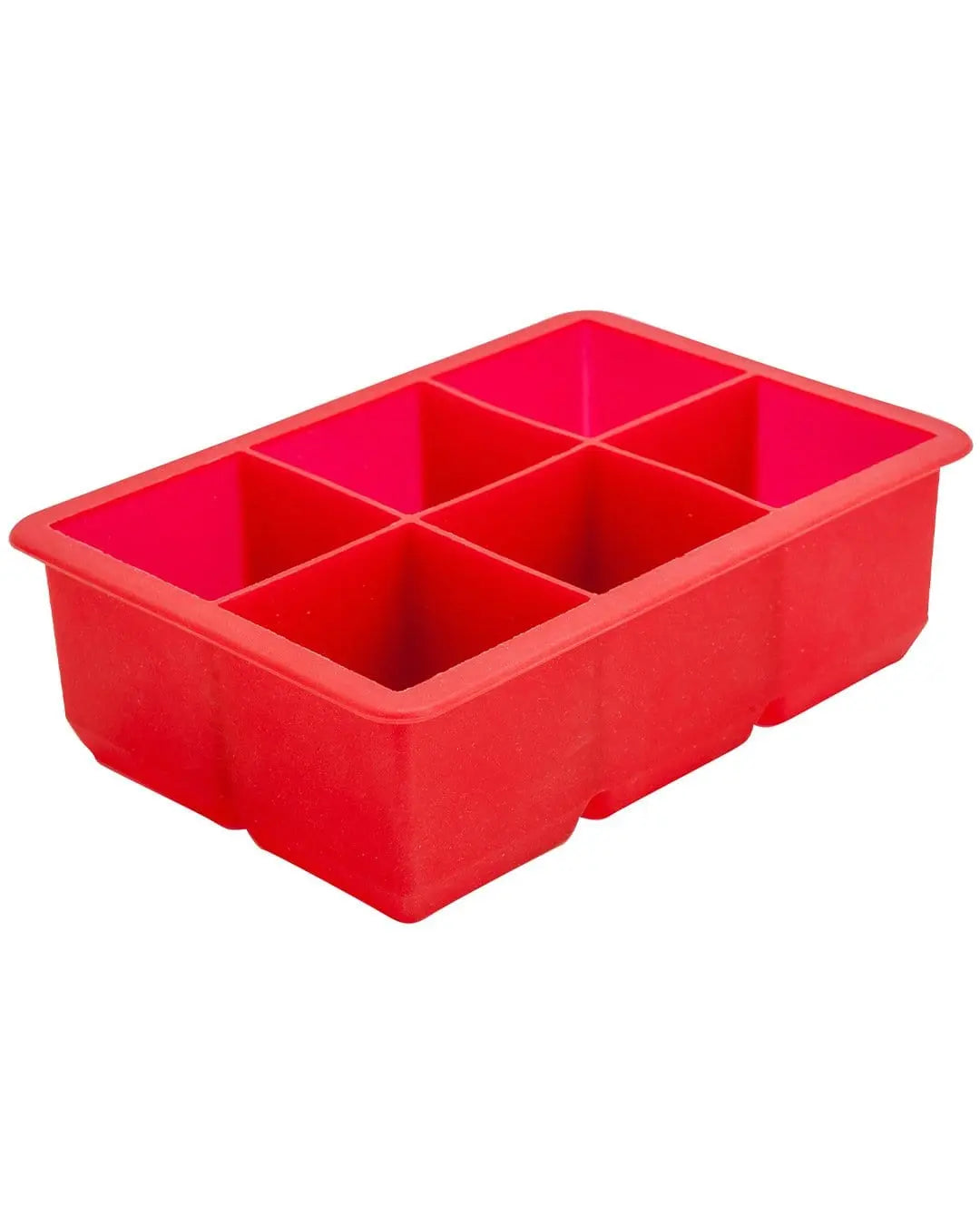Beaumont 6 Cavity Red Silicone Ice Cube Mould Barware 5020229107484