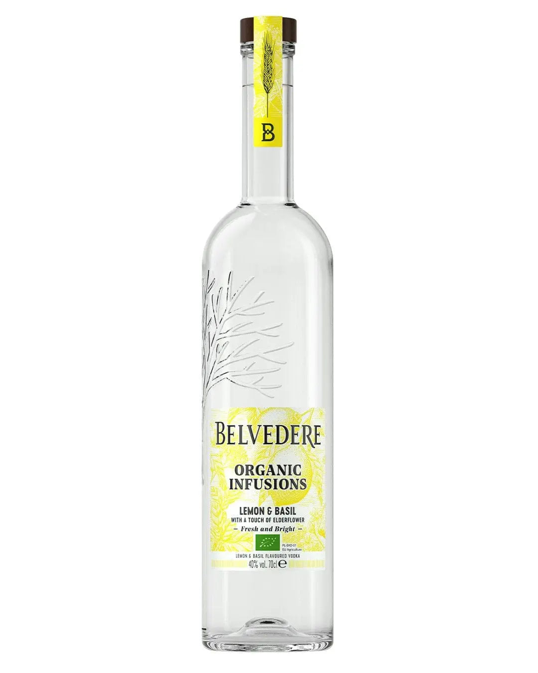 Belvedere Organic Infusions Lemon & Basil Vodka, 70 cl Vodka