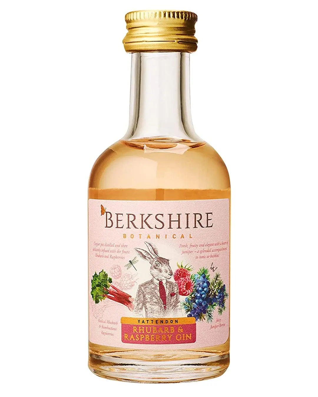 Berkshire Botanical Rhubarb Gin Miniature, 5 cl Spirit Miniatures